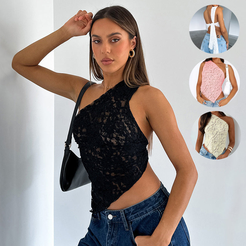 Flirty One-Shoulder Lace