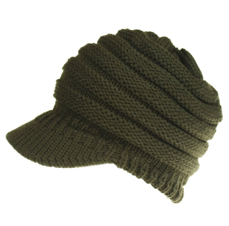 PonyBean Knit Beanie – Winter Ponytail Hat for Women