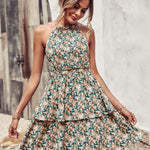 BohoBreeze Halter Dress – Backless Summer Beach Dress