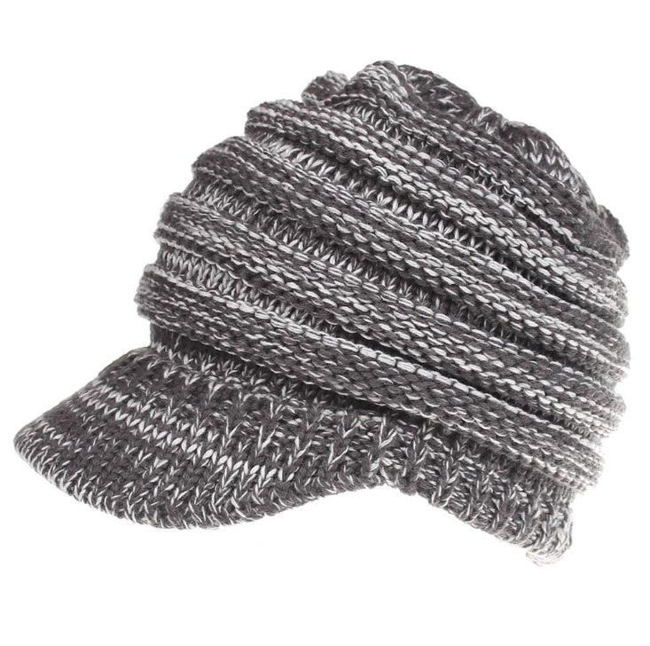 PonyBean Knit Beanie – Winter Ponytail Hat for Women