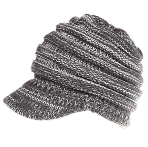 PonyBean Knit Beanie – Winter Ponytail Hat for Women