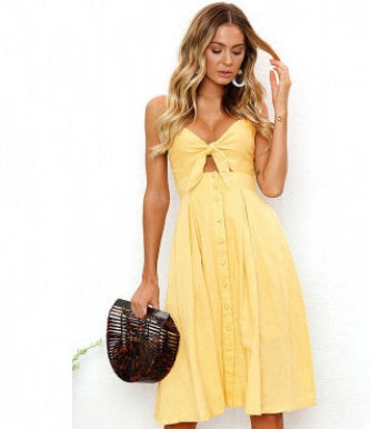 Elegant Sleeveless Summer Dress