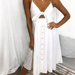 Elegant Sleeveless Summer Dress