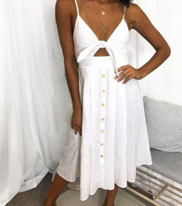 Elegant Sleeveless Summer Dress