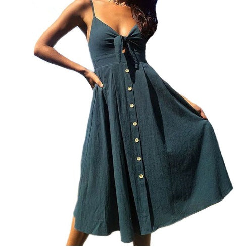Elegant Sleeveless Summer Dress
