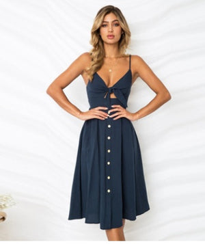 Elegant Sleeveless Summer Dress