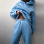 CozyCore Hoodie Set – Women’s Two-Piece Tracksuit & Sweater Outfit