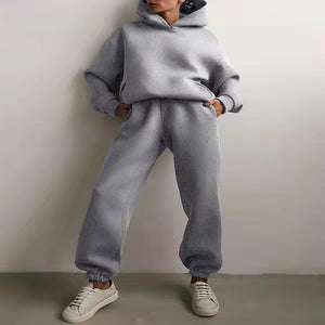 CozyCore Hoodie Set – Women’s Two-Piece Tracksuit & Sweater Outfit