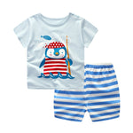 ToonTee & Shorts Set – Cartoon Summer Clothing for Babies