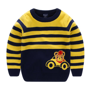 ToonKnit Sweater – Cartoon Print Knit Sweater for Kids