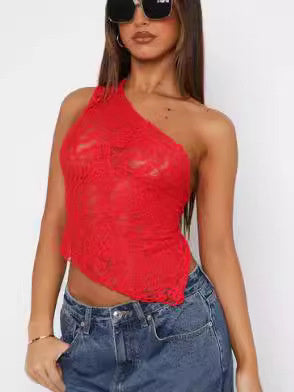 Flirty One-Shoulder Lace
