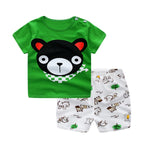 ToonTee & Shorts Set – Cartoon Summer Clothing for Babies