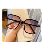 HalfVue Retro – Vintage Half-Frame Sunglasses UV Protection