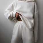 CozyCore Hoodie Set – Women’s Two-Piece Tracksuit & Sweater Outfit