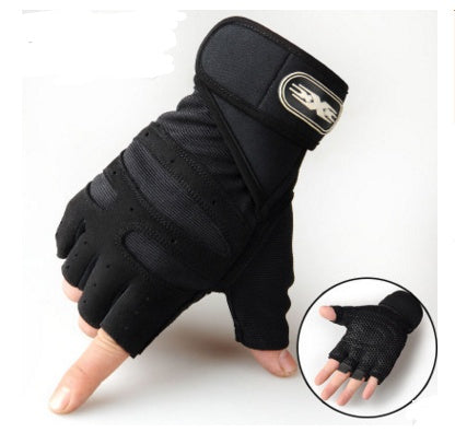 CycleGrip Half-Finger Gloves – Breathable Bike Riding Gloves