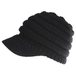 PonyBean Knit Beanie – Winter Ponytail Hat for Women