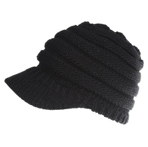 PonyBean Knit Beanie – Winter Ponytail Hat for Women