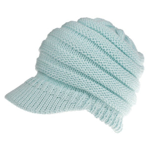 PonyBean Knit Beanie – Winter Ponytail Hat for Women