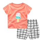 ToonTee & Shorts Set – Cartoon Summer Clothing for Babies