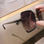 HalfVue Retro – Vintage Half-Frame Sunglasses UV Protection