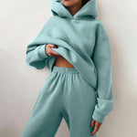 CozyCore Hoodie Set – Women’s Two-Piece Tracksuit & Sweater Outfit