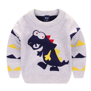 ToonKnit Sweater – Cartoon Print Knit Sweater for Kids
