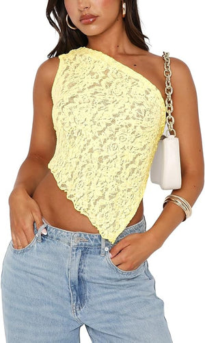 Flirty One-Shoulder Lace