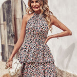 BohoBreeze Halter Dress – Backless Summer Beach Dress