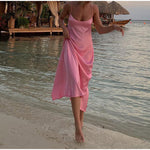 LuxeSatin Slip Dress – Women’s Elegant Satin Camisole Maxi Dress