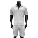 Summer Fashion Men's Short Sleeve Quarter Zip & Casual Shorts Set
