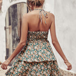 BohoBreeze Halter Dress – Backless Summer Beach Dress