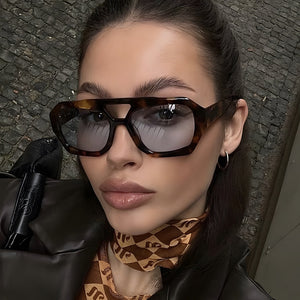 WildFrame Leopard – Oversized Leopard Print Sunglasses
