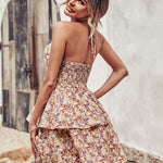 BohoBreeze Halter Dress – Backless Summer Beach Dress