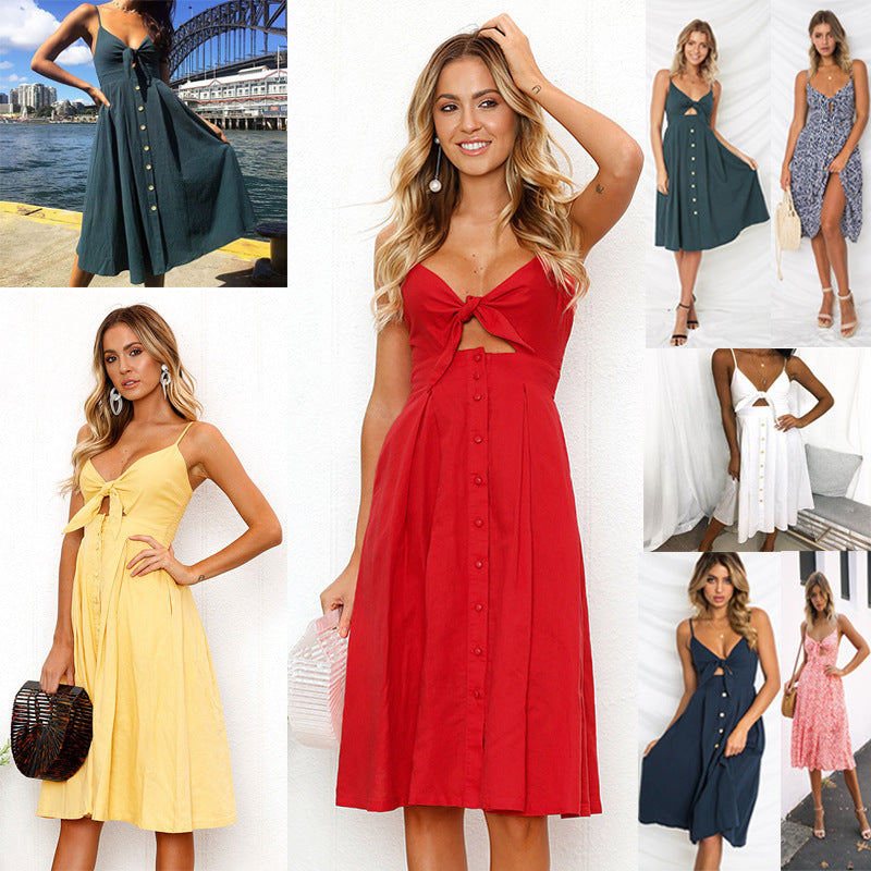Elegant Sleeveless Summer Dress