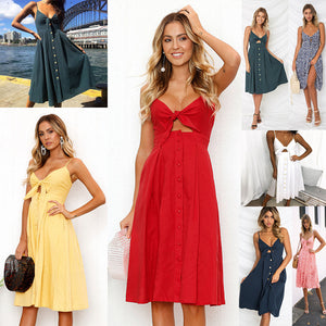 Elegant Sleeveless Summer Dress