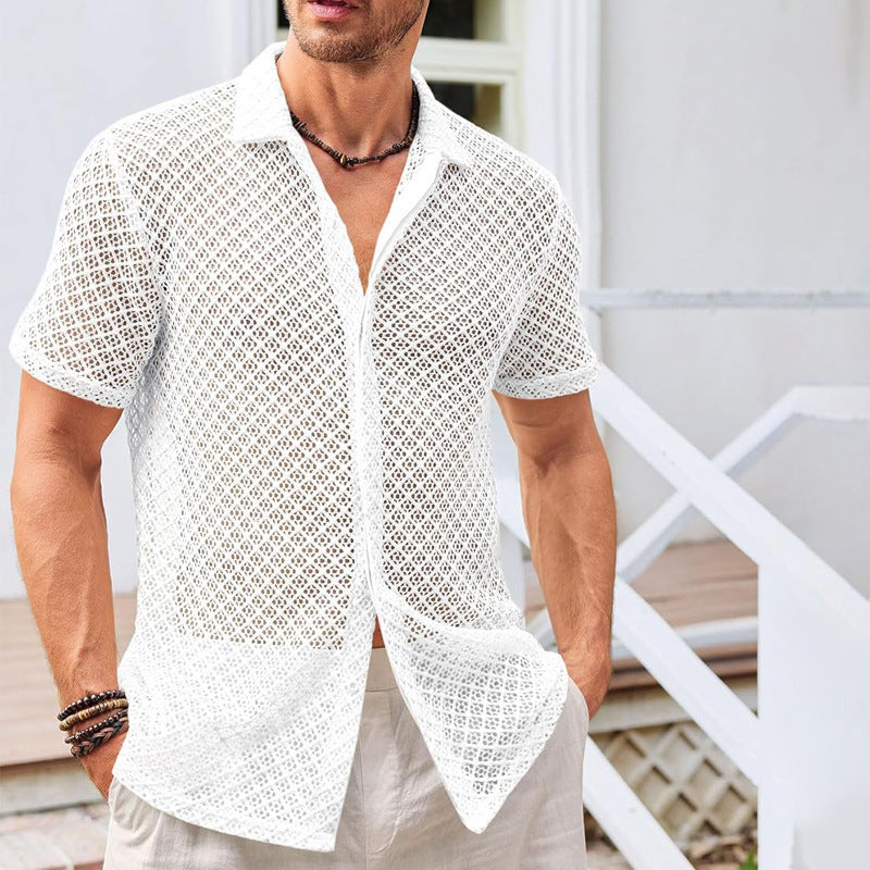 BreezeMesh Polo – Men’s Lightweight Summer Mesh Shirt