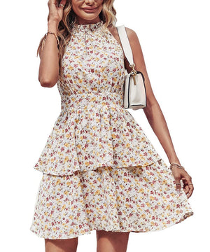 BohoBreeze Halter Dress – Backless Summer Beach Dress
