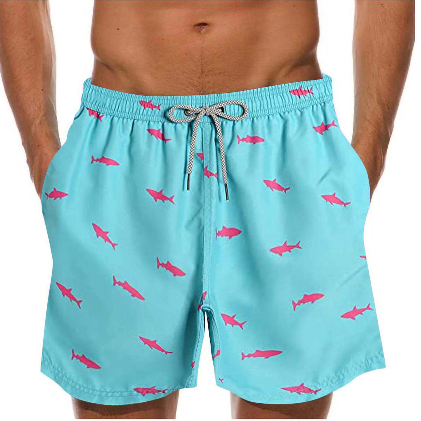 Patterned Swimwear Beach Shorts Men
