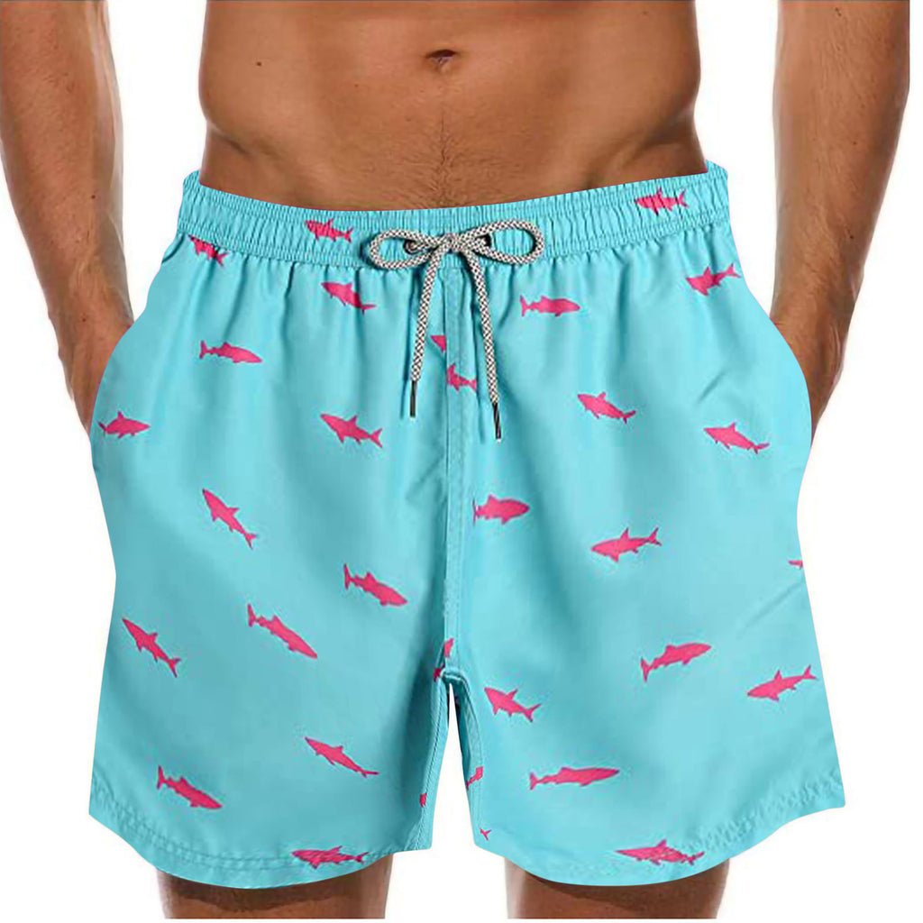 Patterned Swimwear Beach Shorts Men