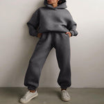 CozyCore Hoodie Set – Women’s Two-Piece Tracksuit & Sweater Outfit