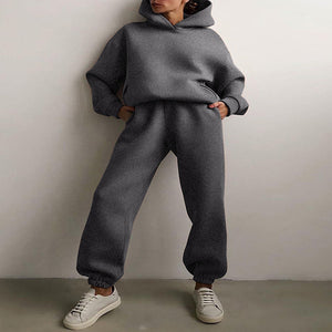 CozyCore Hoodie Set – Women’s Two-Piece Tracksuit & Sweater Outfit