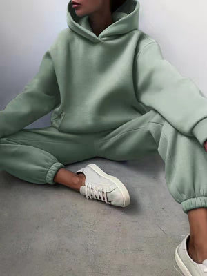CozyCore Hoodie Set – Women’s Two-Piece Tracksuit & Sweater Outfit