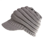 PonyBean Knit Beanie – Winter Ponytail Hat for Women