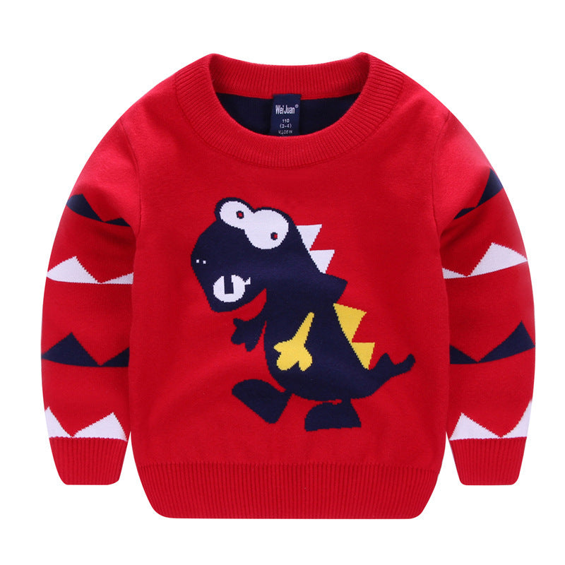 ToonKnit Sweater – Cartoon Print Knit Sweater for Kids