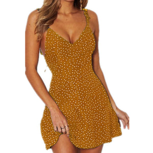 DotWave Sundress – Polka Dot Strappy Summer Dress