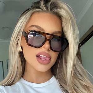 WildFrame Leopard – Oversized Leopard Print Sunglasses