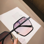 HalfVue Retro – Vintage Half-Frame Sunglasses UV Protection