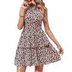BohoBreeze Halter Dress – Backless Summer Beach Dress