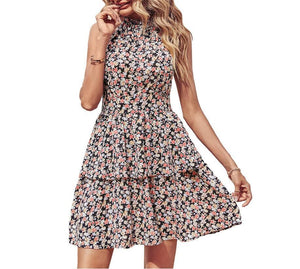 BohoBreeze Halter Dress – Backless Summer Beach Dress