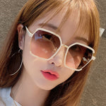 HalfVue Retro – Vintage Half-Frame Sunglasses UV Protection